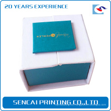 Caja de embalaje hecha a mano de SenCai perles con inserción de espuma blanca